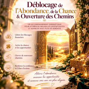 Déblocage de l’Abondance, de la Chance & Ouverture des Chemins